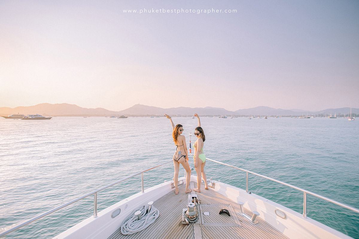 Private yacht portrait session at Phuket Thailand